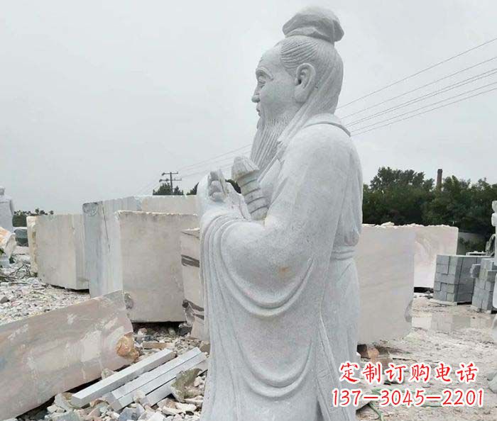潍坊校园景观孔子石雕