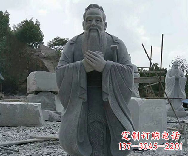 潍坊校园孔子人物石雕