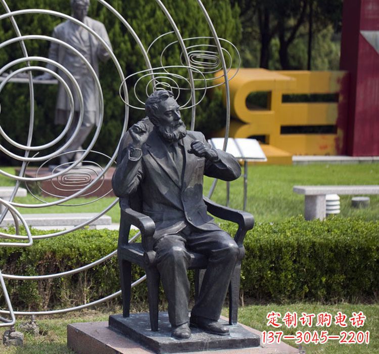 潍坊校园名人诺贝尔铜雕