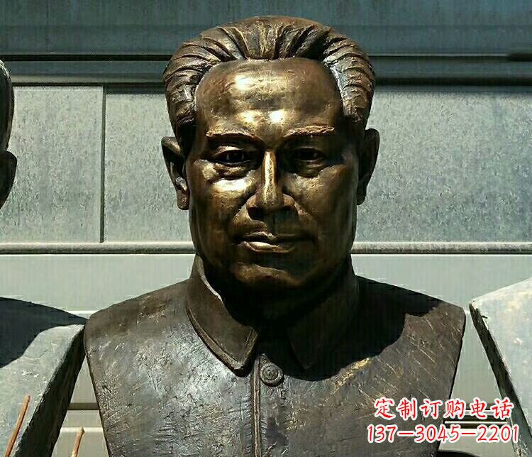 潍坊校园周恩来胸像铜雕