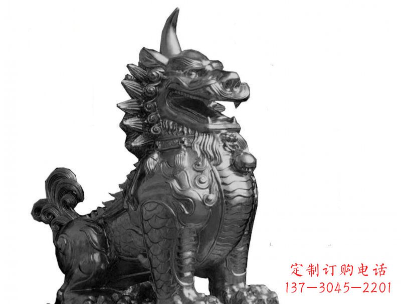 潍坊獬豸法院景观铜雕