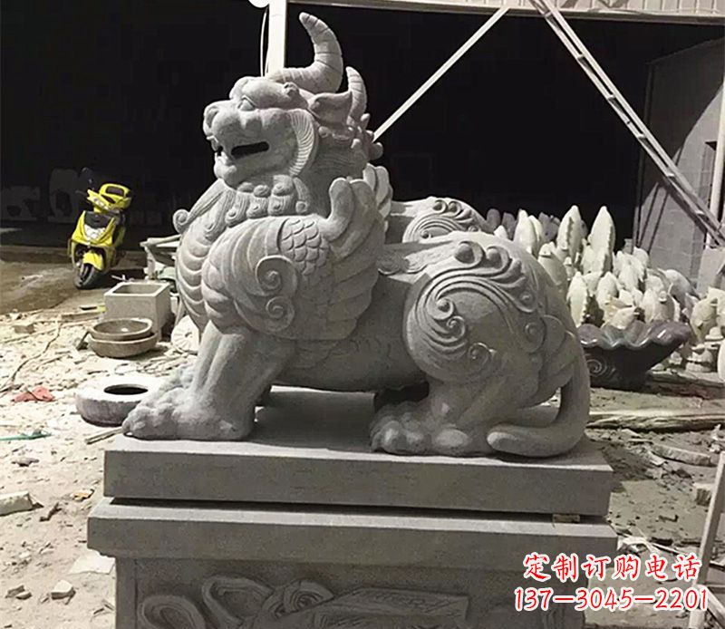 潍坊獬豸法院门口石雕