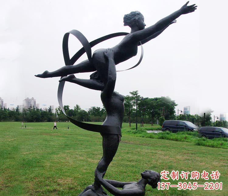 潍坊艺术体操运动员雕塑