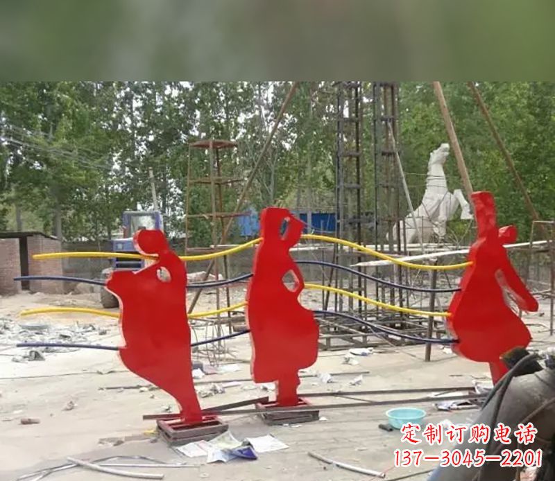 潍坊音符剪纸雕塑不锈钢