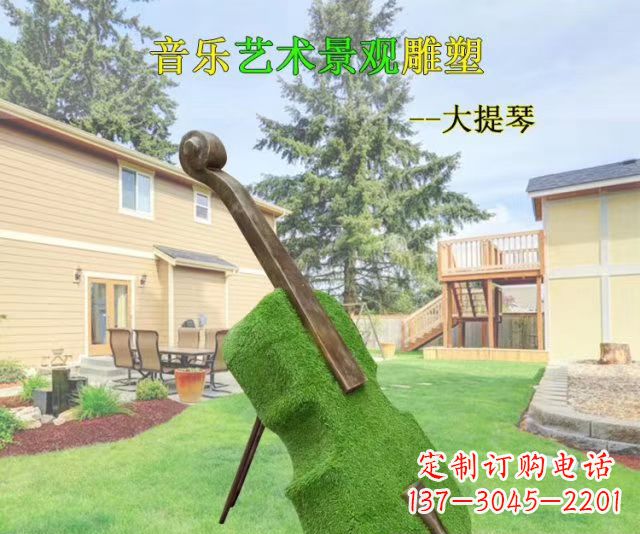 潍坊音乐艺术景观大提琴雕塑