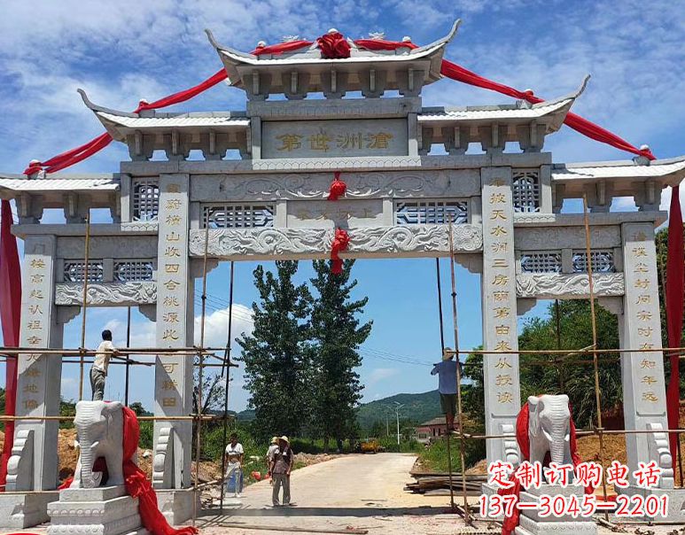 潍坊由阳石雕牌坊