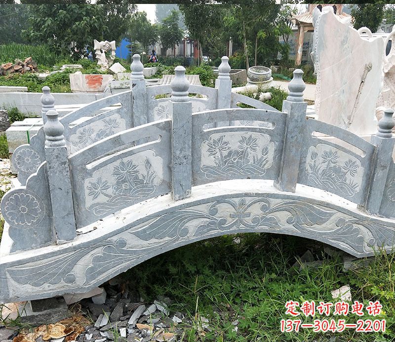 潍坊园林仿古石拱桥景观石雕 (3)