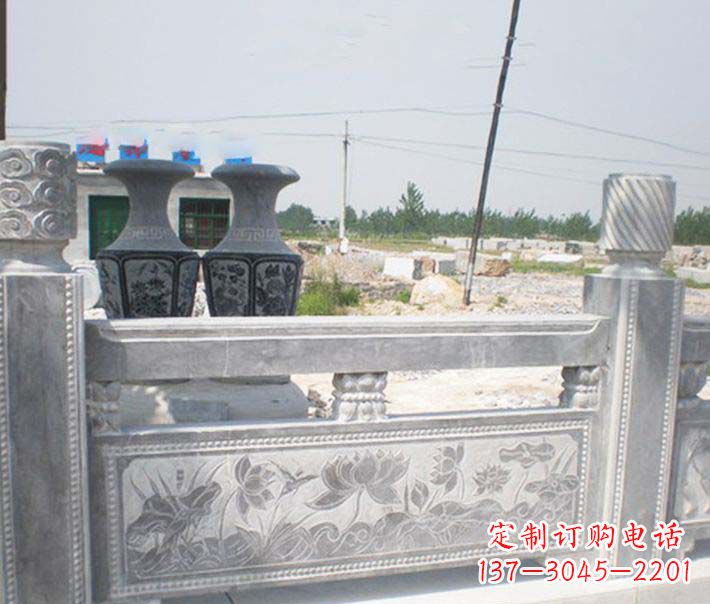 潍坊园林仿古石栏板景观石雕 (3)