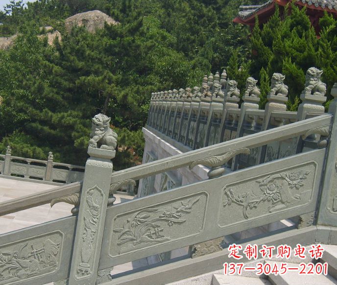 潍坊园林仿古石栏板景观石雕 (4)