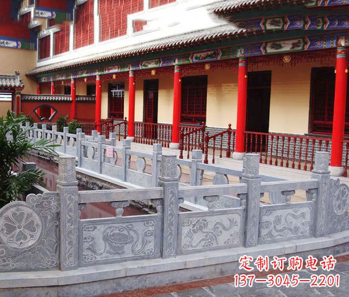 潍坊园林仿古石栏板景观石雕 (12)