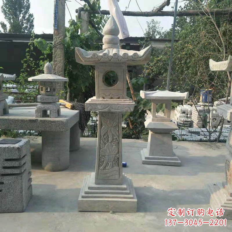 潍坊园林仿古做旧中式石灯