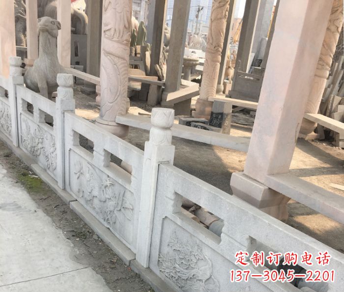 潍坊园林景观大理石浮雕栏板石雕