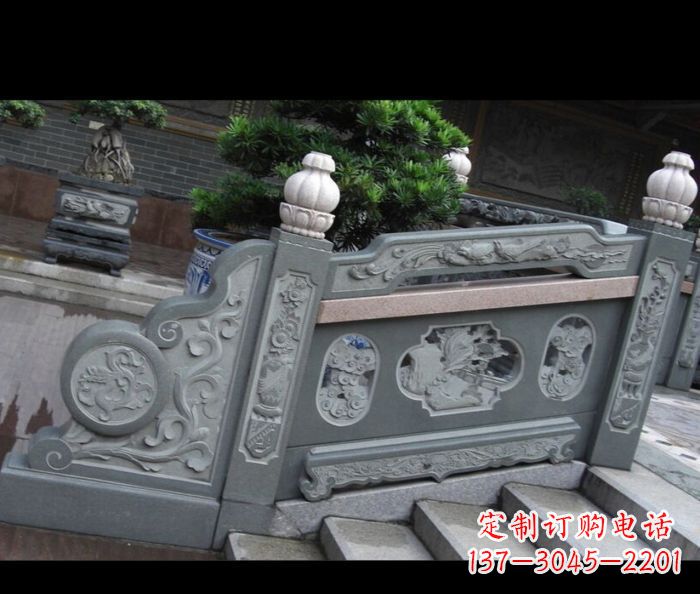 潍坊园林景观大理石栏板雕塑 (6)