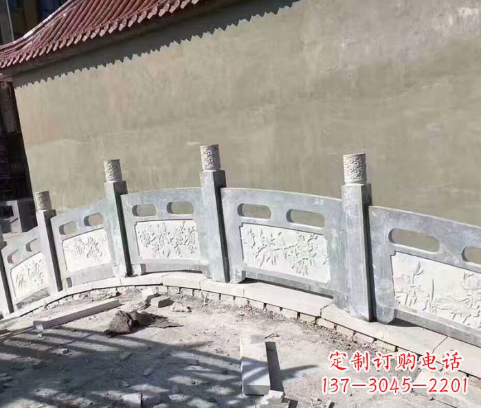潍坊园林景观大理石桥栏板石雕 (5)