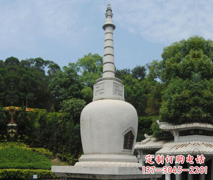 潍坊园林景观大理石舍利塔石雕