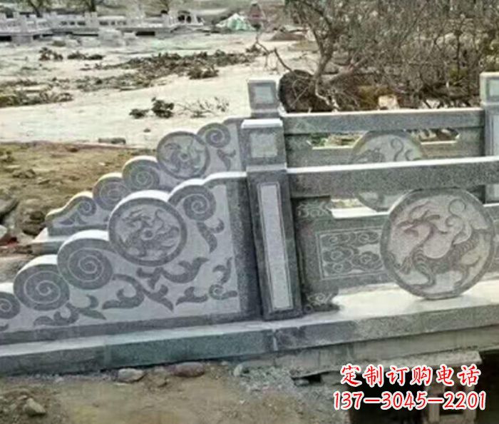 潍坊园林景观仿古石雕栏板 (10)
