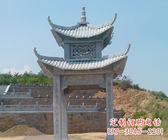 潍坊园林景观仿古石雕凉亭