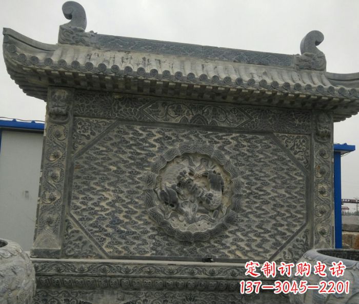 潍坊园林景观仿古石雕影壁