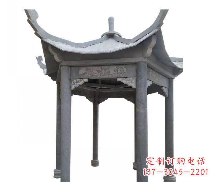 潍坊园林景观仿古石雕凉亭 (3)