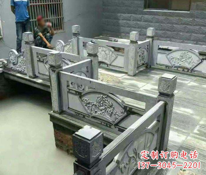 潍坊园林景观仿古石浮雕栏板 (4)