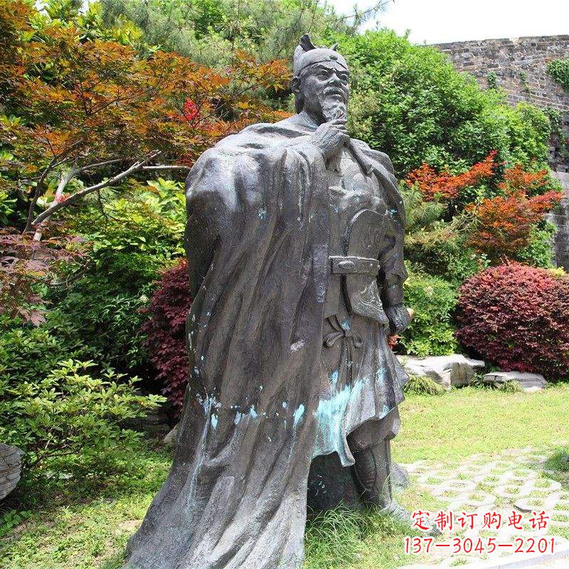 潍坊园林历史人物明太祖朱元璋雕塑