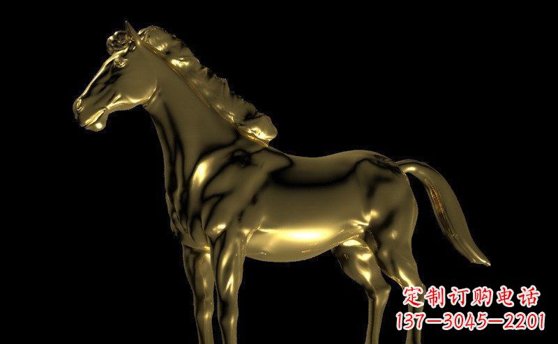 潍坊园林马动物景观铜雕
