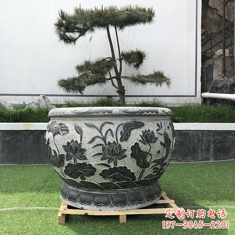 潍坊园林石雕水缸