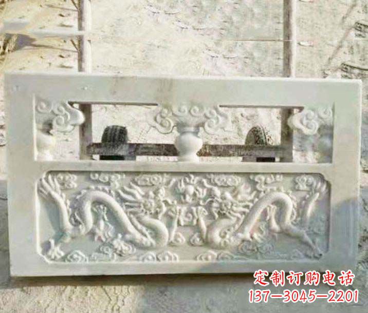 潍坊园林石浮雕栏板景观石雕