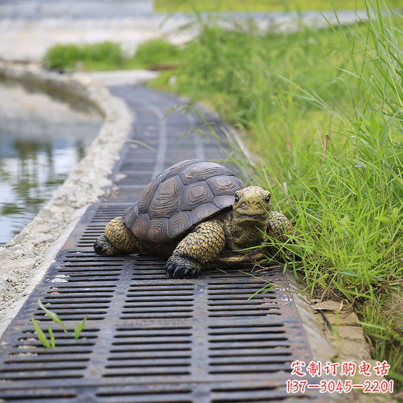 潍坊园林水景动物仿真乌龟雕塑
