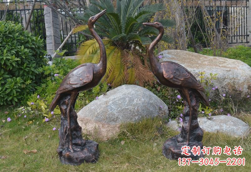 潍坊站立仙鹤雕塑 (2)