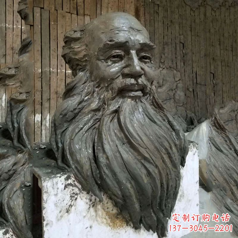 潍坊张大千头像雕塑泥稿