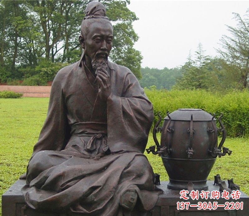 潍坊张衡科学家铜雕