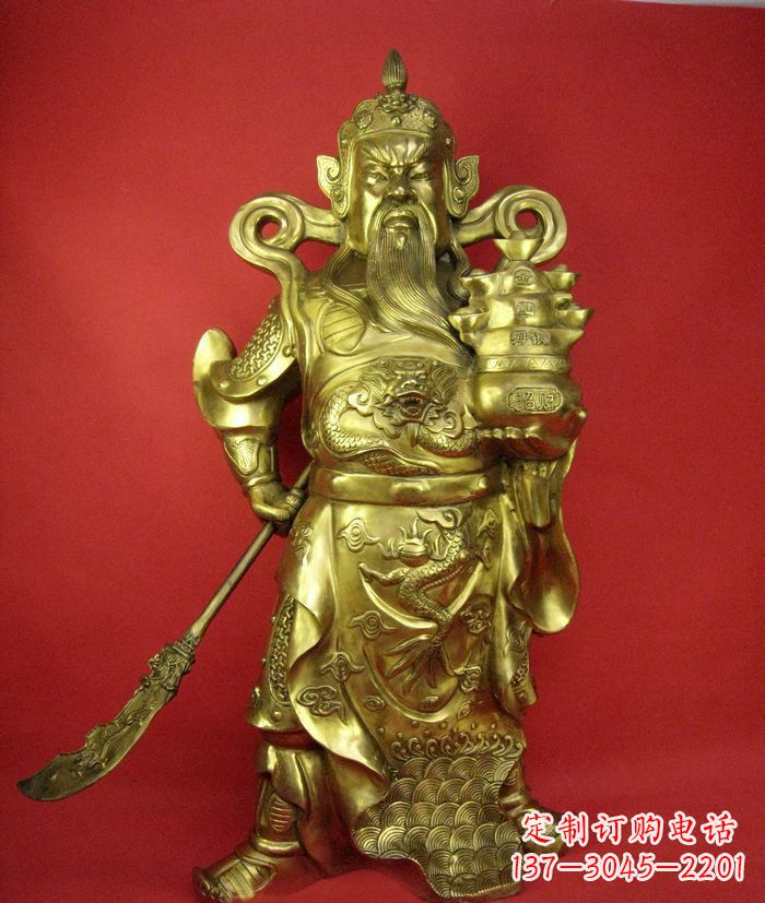 潍坊招财关公铜雕