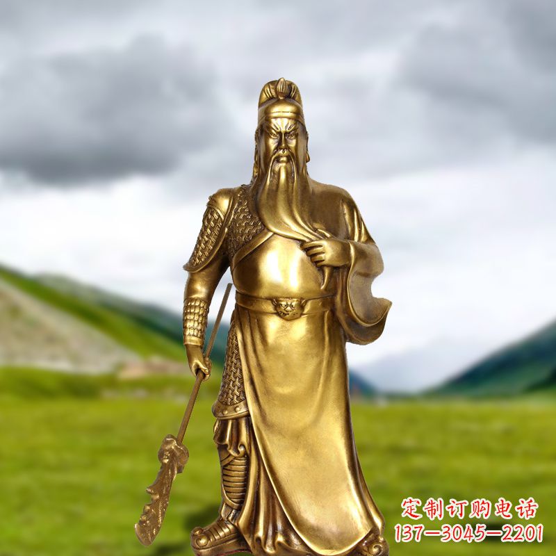 潍坊招财关公铜雕像