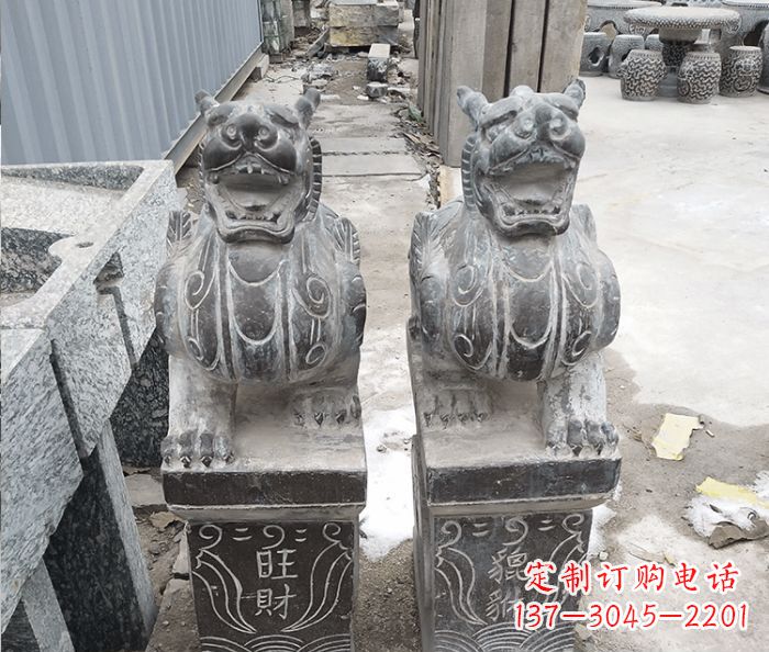 潍坊招财神兽貔貅石雕 (2)