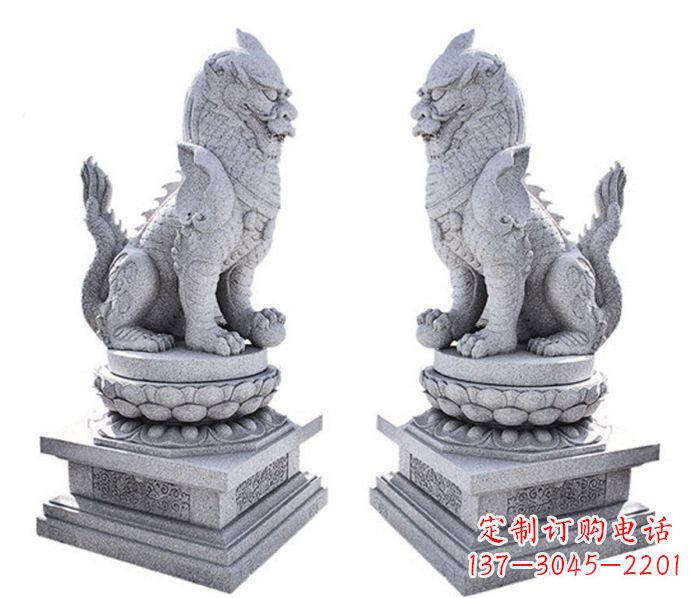 潍坊招财神兽麒麟石雕