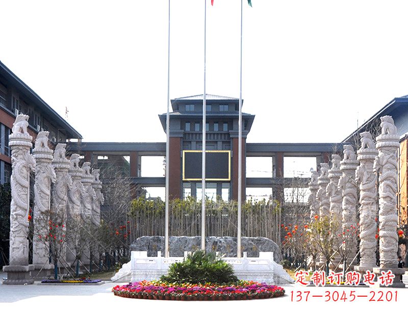 潍坊中国华表雕塑-校园园林广场景观装饰雕塑