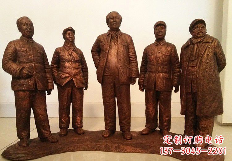潍坊中国近代伟人系列铜雕像