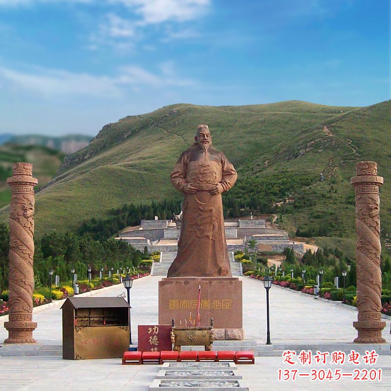 潍坊中国历史名人大型李世民景观雕塑