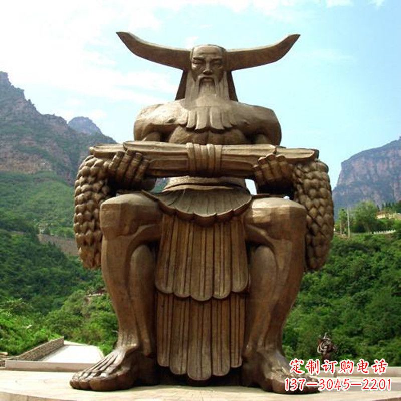 潍坊中华民族人文初祖五榖神农大帝大型景观雕塑