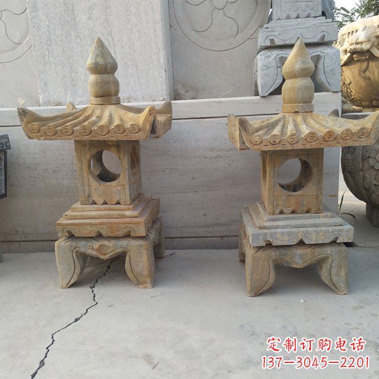 潍坊中式仿古低墩石灯笼