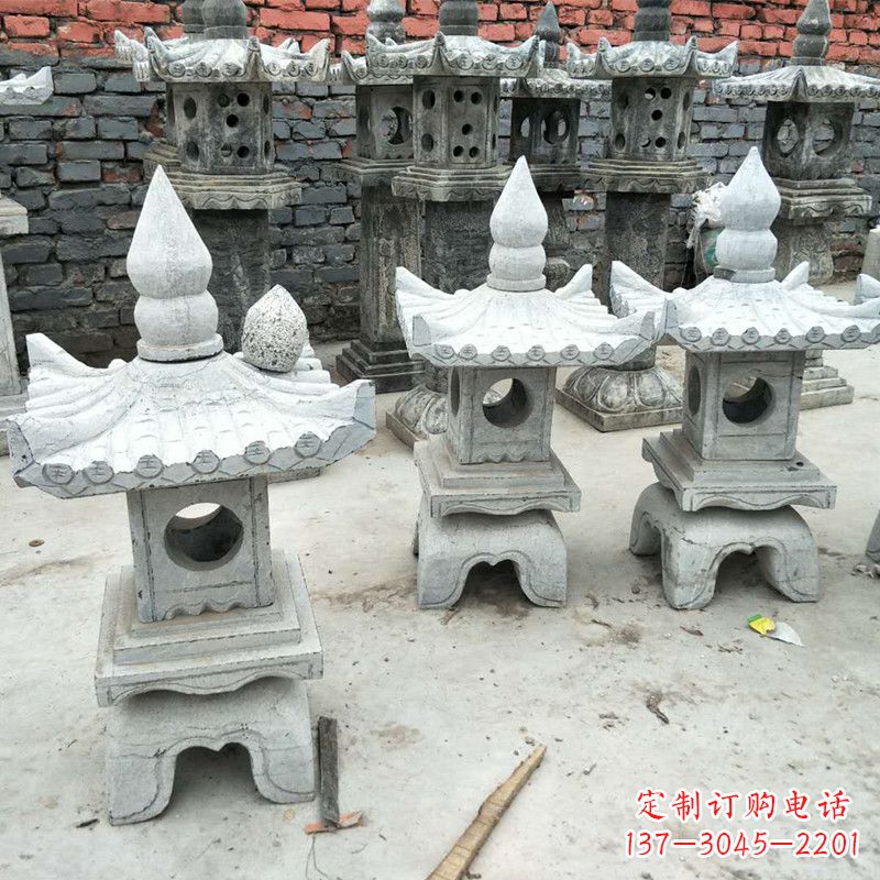 潍坊中式庭院石雕灯笼
