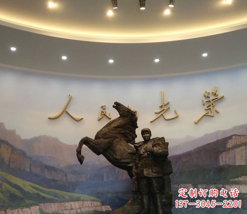 潍坊朱德人物景观铜雕