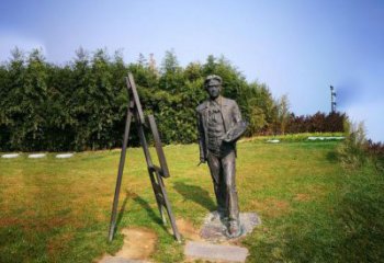潍坊徐悲鸿城市雕塑公园铜雕像