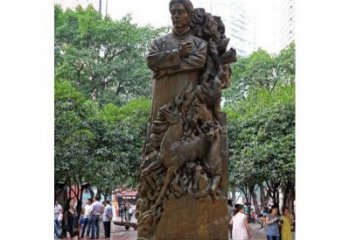 潍坊徐悲鸿铜雕