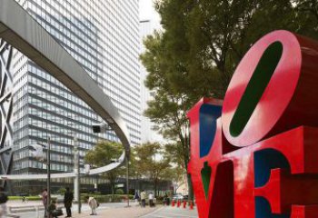 潍坊园林不锈钢LOVE字母景观雕塑