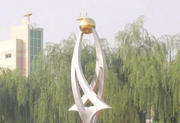 潍坊园林不锈钢创意书籍雕塑 