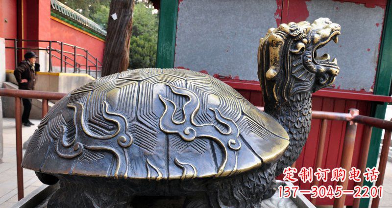 潍坊铸铜龙龟神兽铜雕