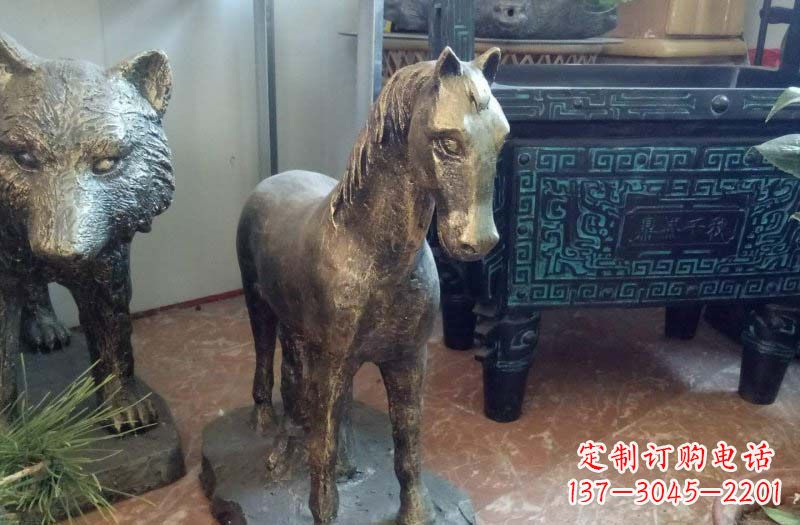 潍坊铸铜马雕塑222
