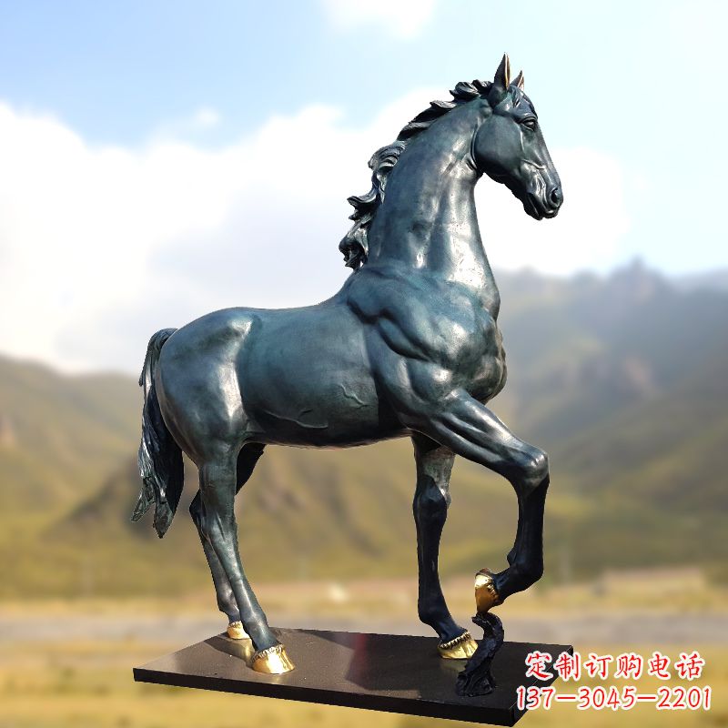 潍坊铸铜马铜雕塑